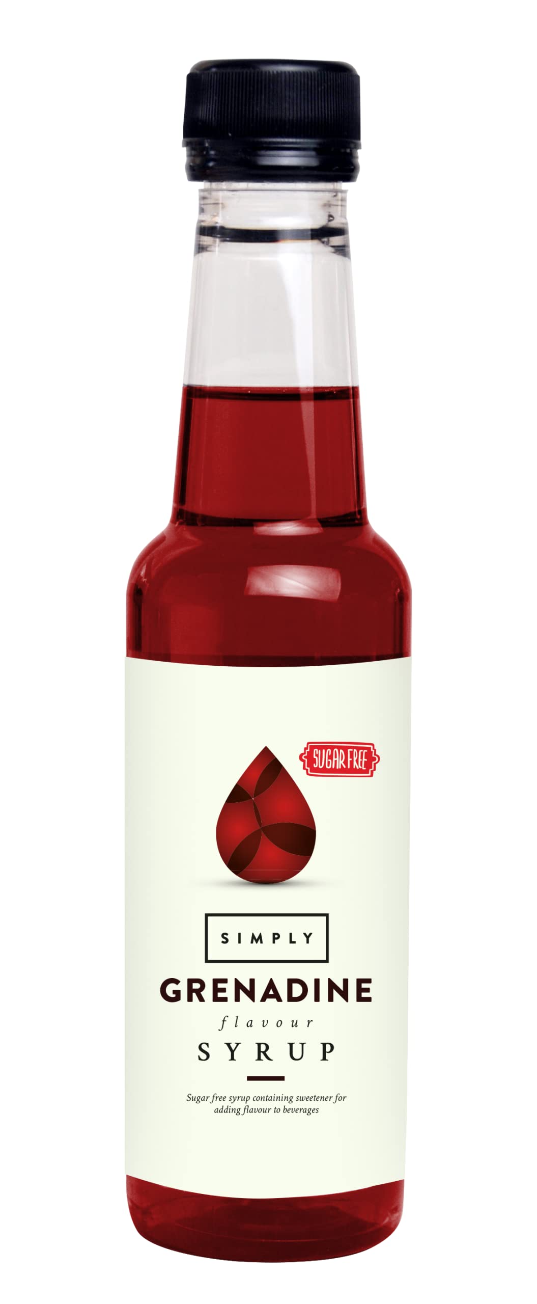 Simply Sugar Free Grenadine Syrup - Low Calorie, Vegan, Nut Free | 250 ml