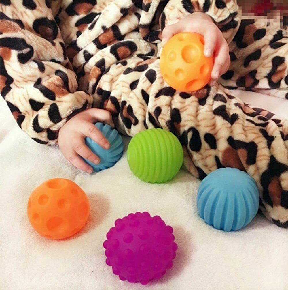 Atoz My First Baby Multi Textured Sensory Soft Balls - 6 Pack | Develops Tactile Skills | Birth+ 5