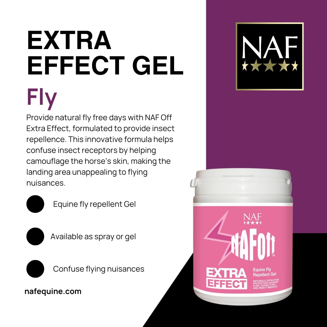 NAF Off Extra Effect Gel - Citronella-Based Fly Repellent | 750g Tub
