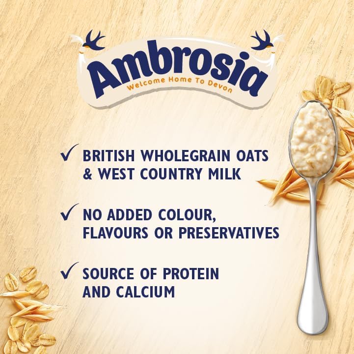 Ambrosia Original Ready to Eat Porridge Pots - British Wholegrain Oats | 210g Pots (6 Pack) 5