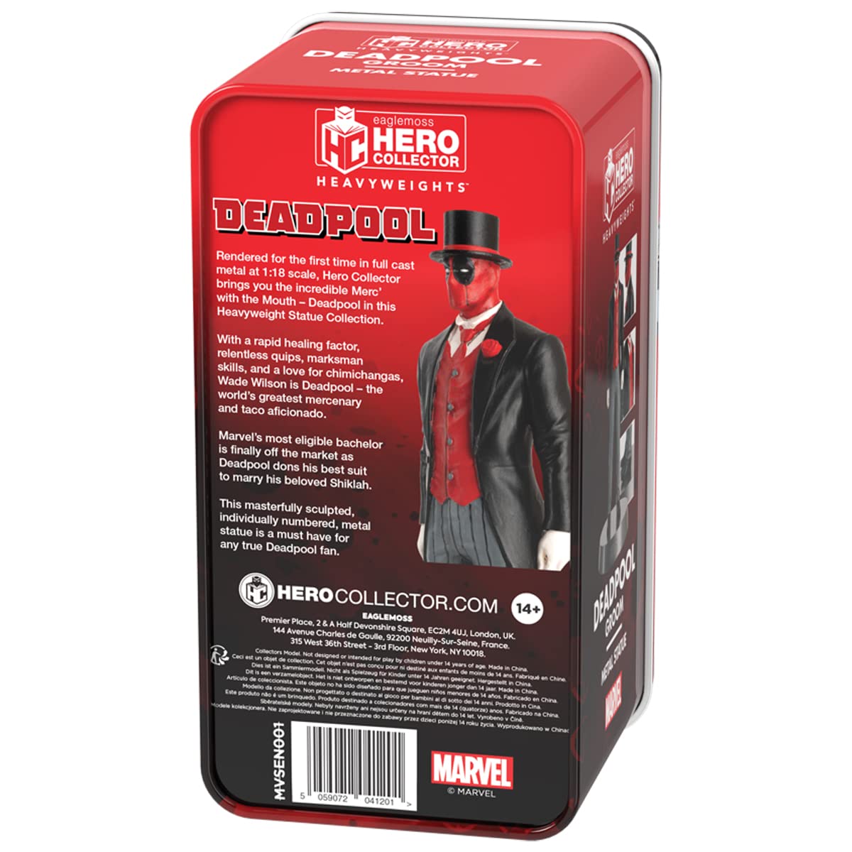 Eaglemoss Collections Marvel Heavyweights - Deadpool Groom Metal Figurine 3