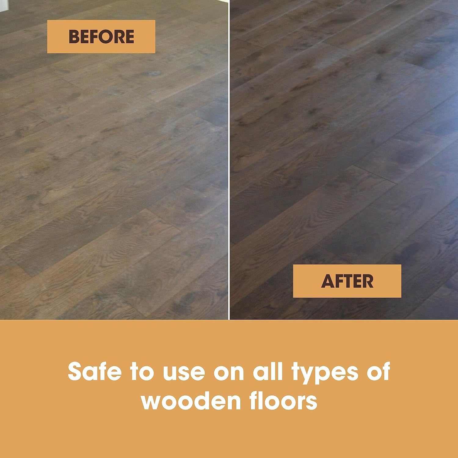 Furniture Clinic Wood Floor Polish - Glossy Finish & Stain Protection | 500ml Liquid 4