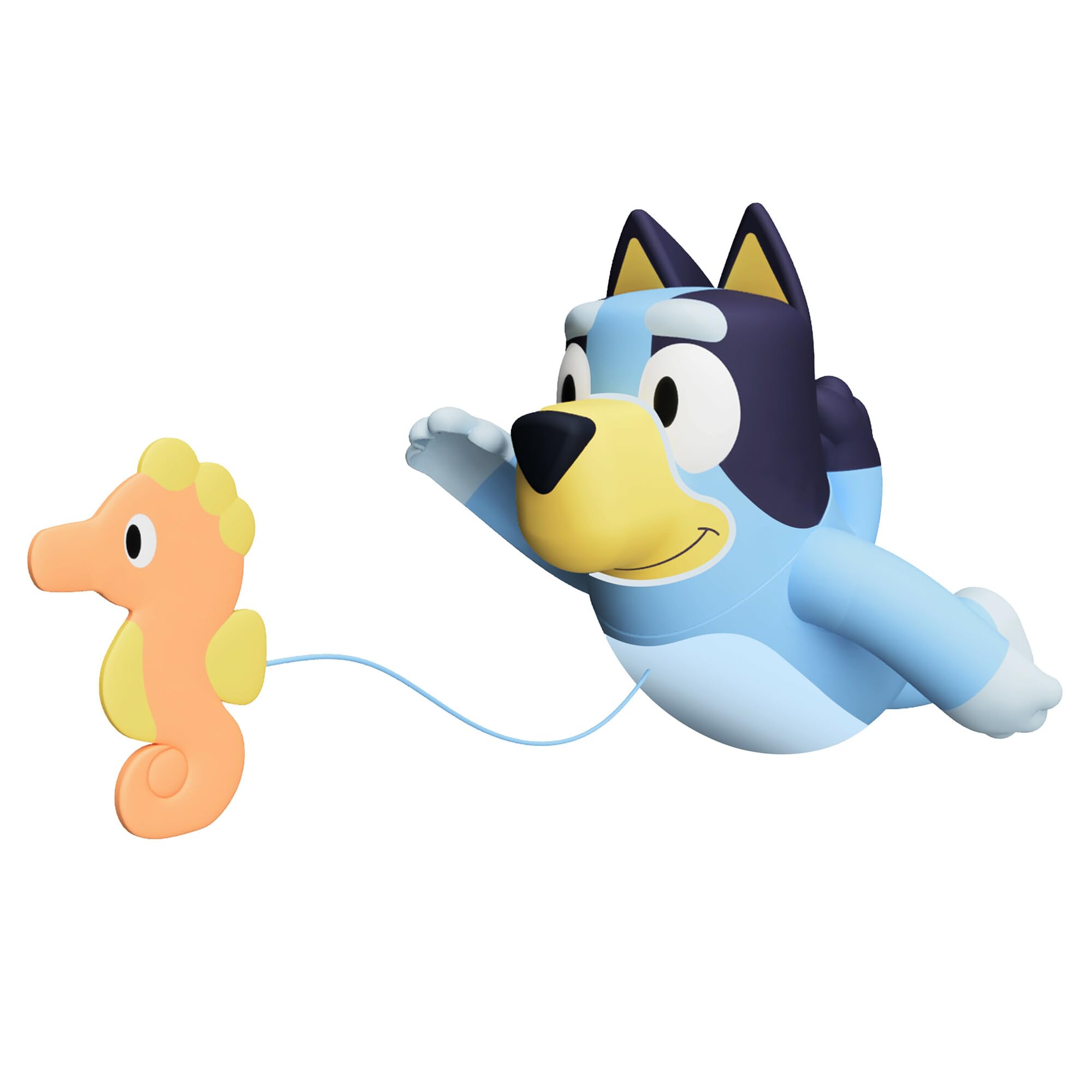 TOMY Toomies Swimming Bluey Bath Toy with Pull String Seahorse | Ages 18 Months+
