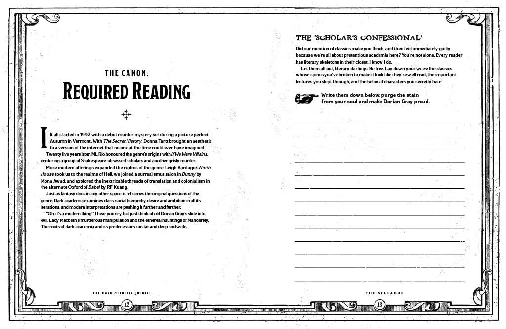 Wildfire The Dark Academia Journal - Guided Journal for Arts & Literature Enthusiasts | 96 Pages | English 3