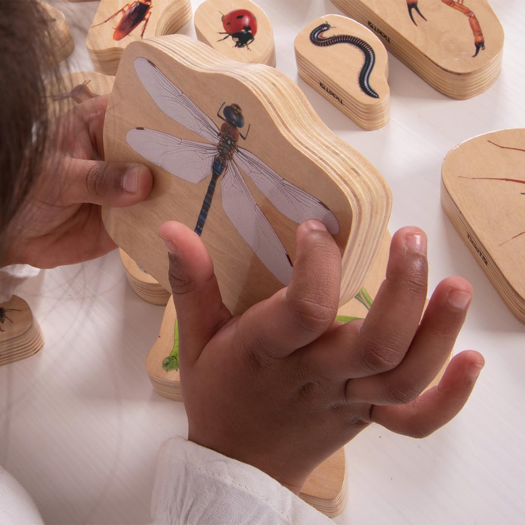 tickit Wooden Minibeast Blocks - 15 Double-Sided Blocks | Wood | Ages 0-6 Years 5