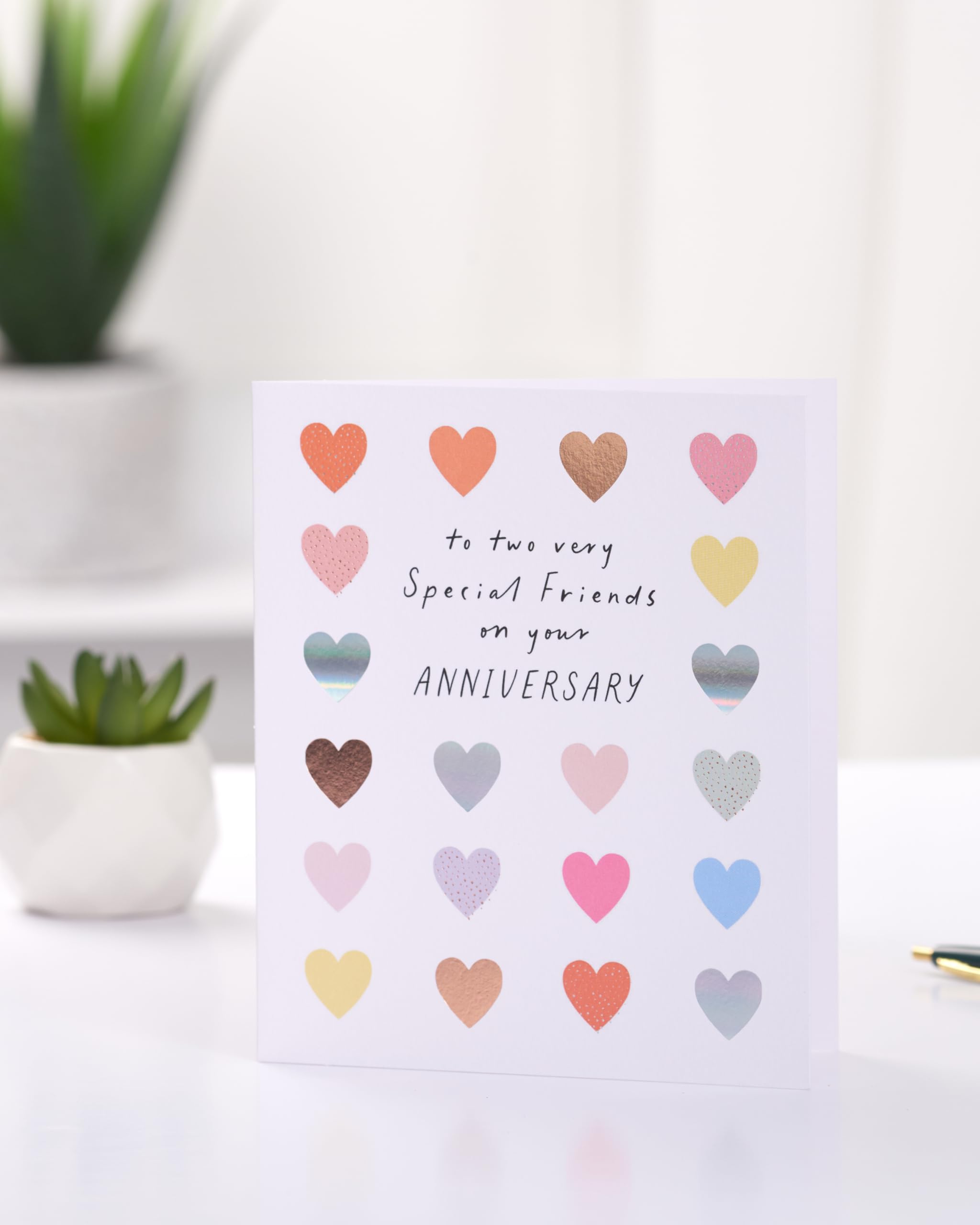 UK Greetings Anniversary Card for Special Friends | 159mm x 184mm 3