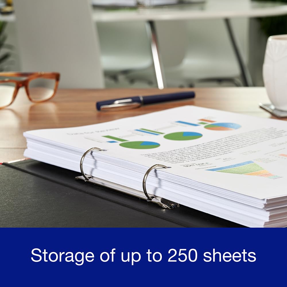 Oxford Premium A4 Ring Binder, Yellow Single Folder, 25mm Capacity, Laminated Paper on Board 8