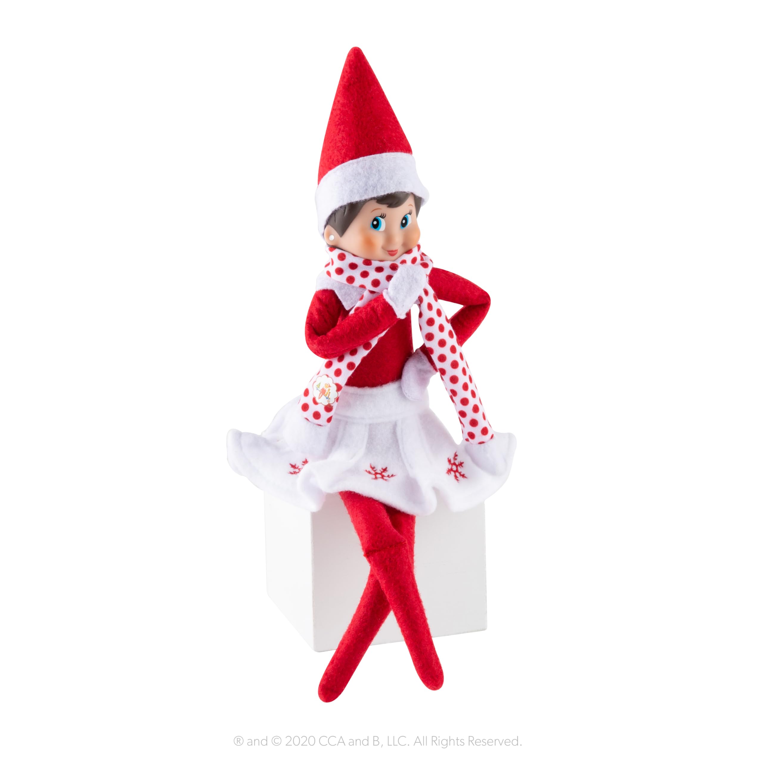 Claus Couture Snowflake Skirt with Scarf - Elf on the Shelf Clothes 2024 12