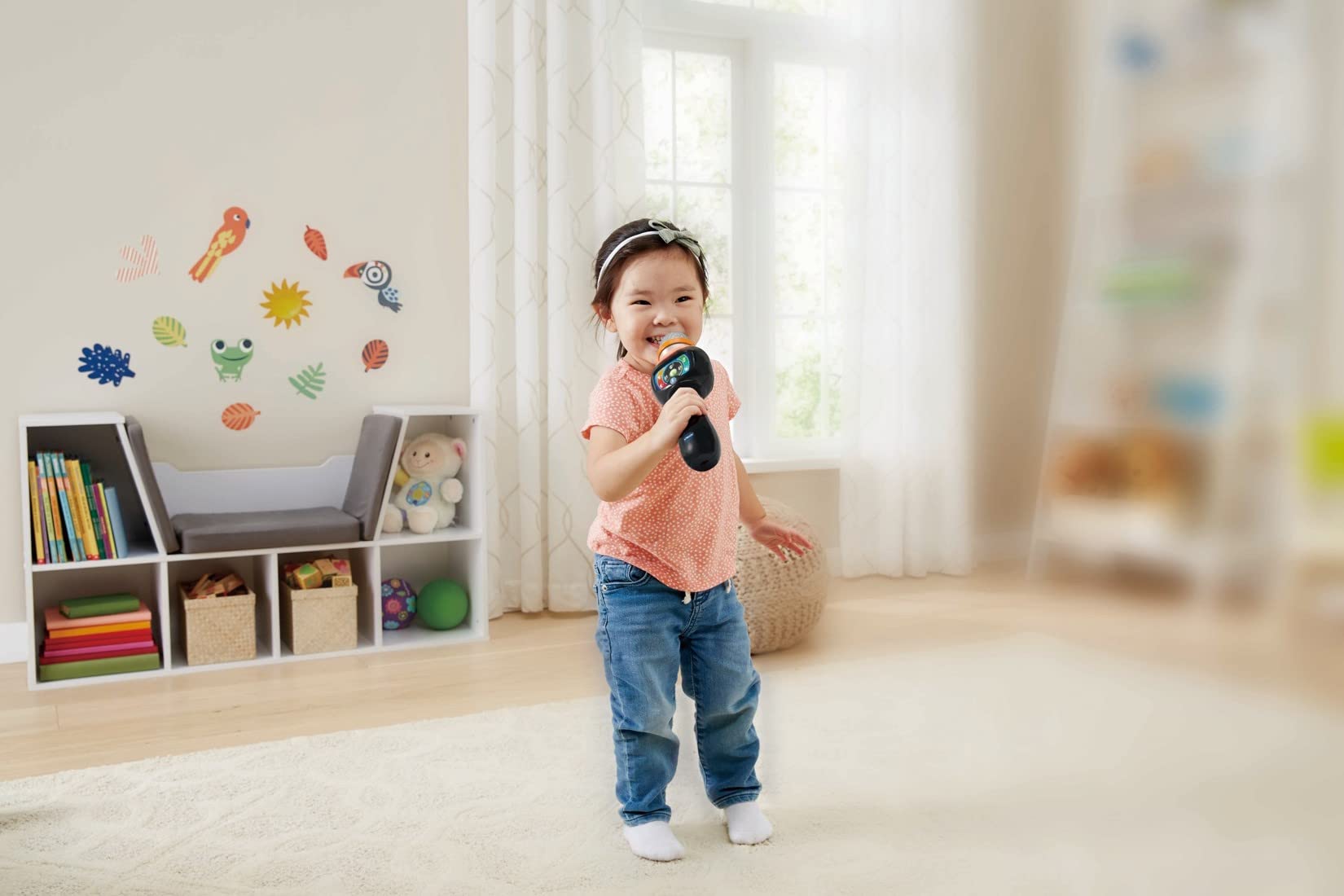 VTech Singing Sounds Microphone - Bluetooth Connectivity | 15 Songs | Voice Changer | Ages 2+ 4