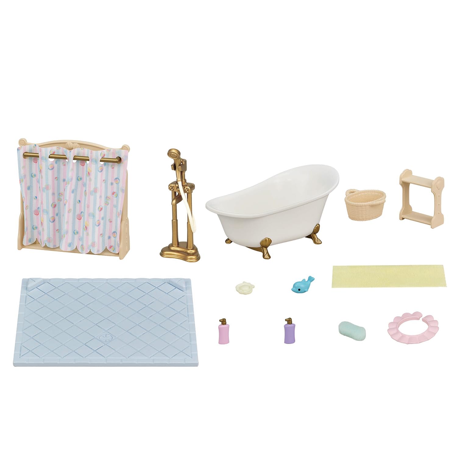 Sylvanian Families Bath & Shower Set - Antique Style Furniture | Ages 3+ 6