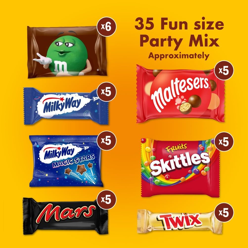 Mars Mixed Sweets Chocolate Variety Pack - 30 Fun Size Bags, 540g 4
