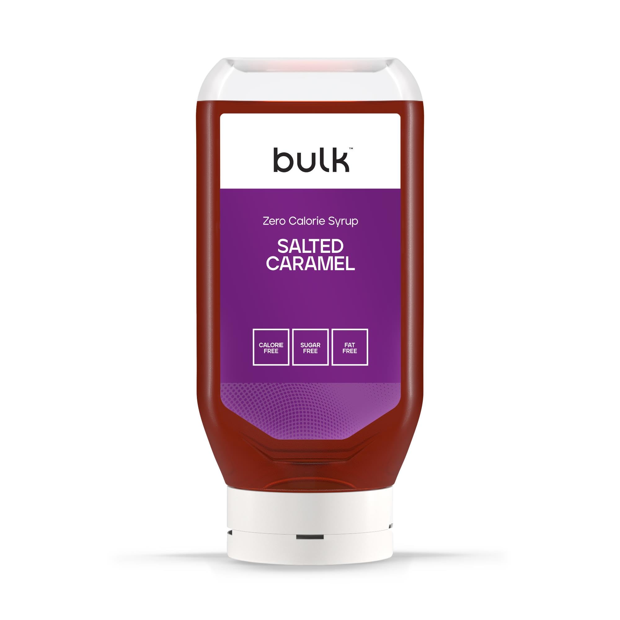 BULK POWDERS Zero Calorie Syrup - Sugar Free, Fat Free Salted Caramel Flavour | 400ml Bottle