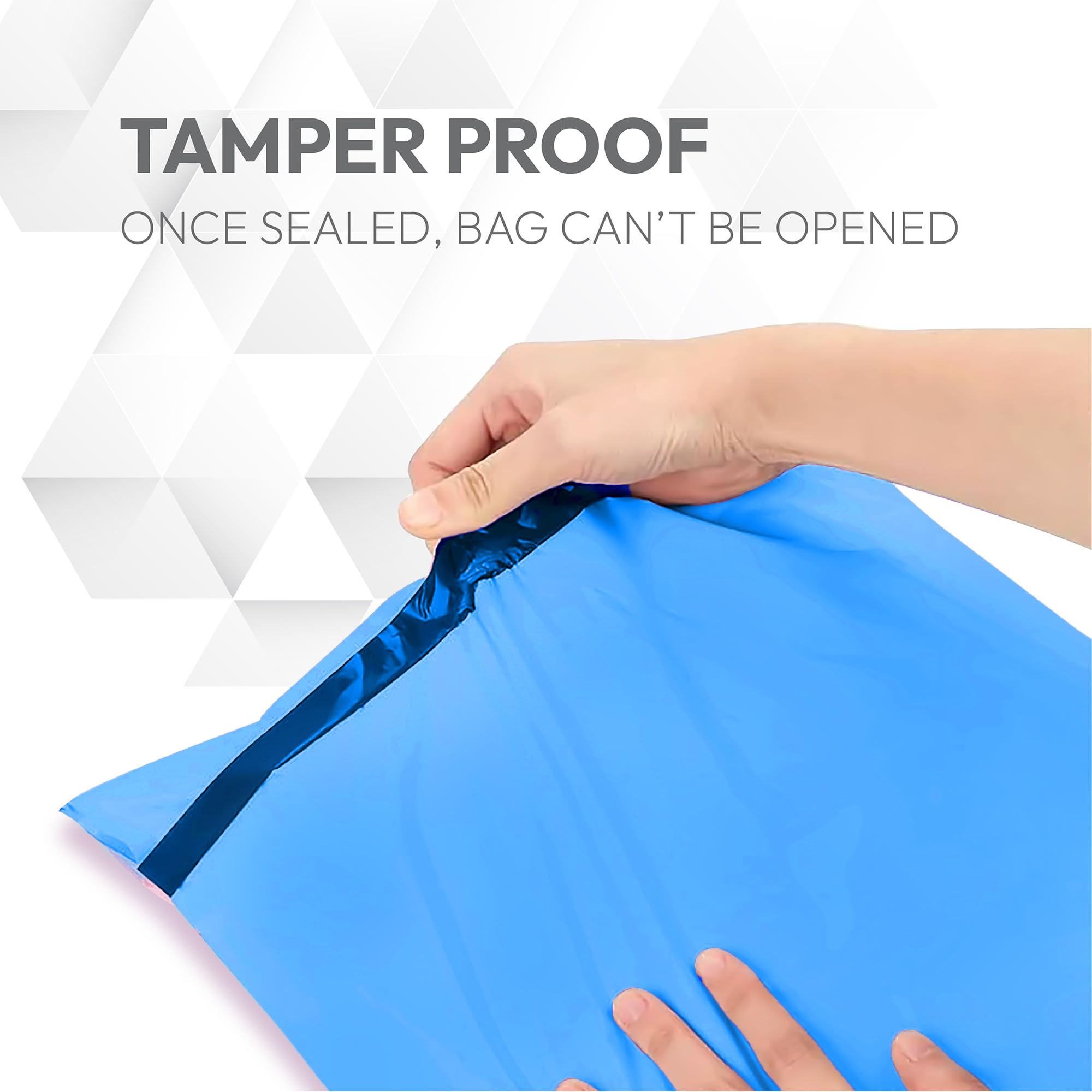 delka Polyethylene Padded Envelope Mailers - 100 Pack Blue Self-Seal | Tear-Resistant 5