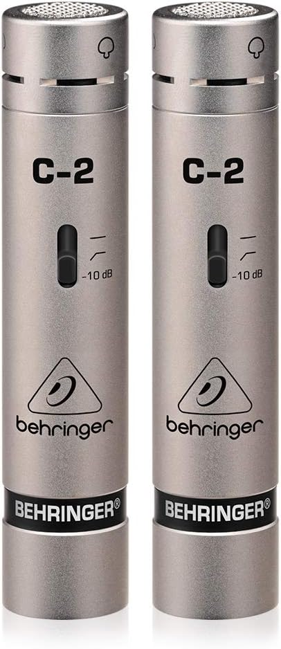 Behringer C-2 Matched Pair Studio Condenser Microphones (Pack of 2) 1