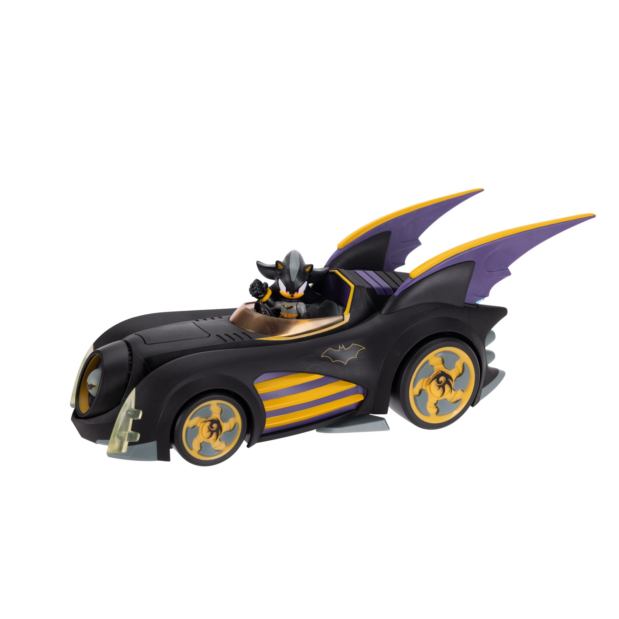 Sonic The Hedgehog Shadow as Batman with Feature Batmobile Action Figure Set | 2.5-inch Figure 7