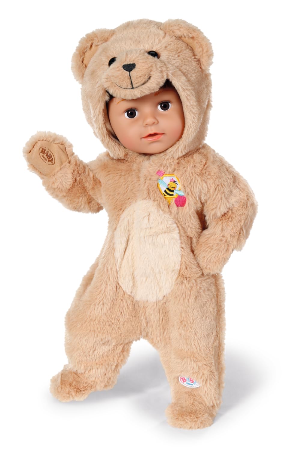 BABY born Bear Onesie - Fits 43cm Dolls | Super Soft Polyester | Ages 3+