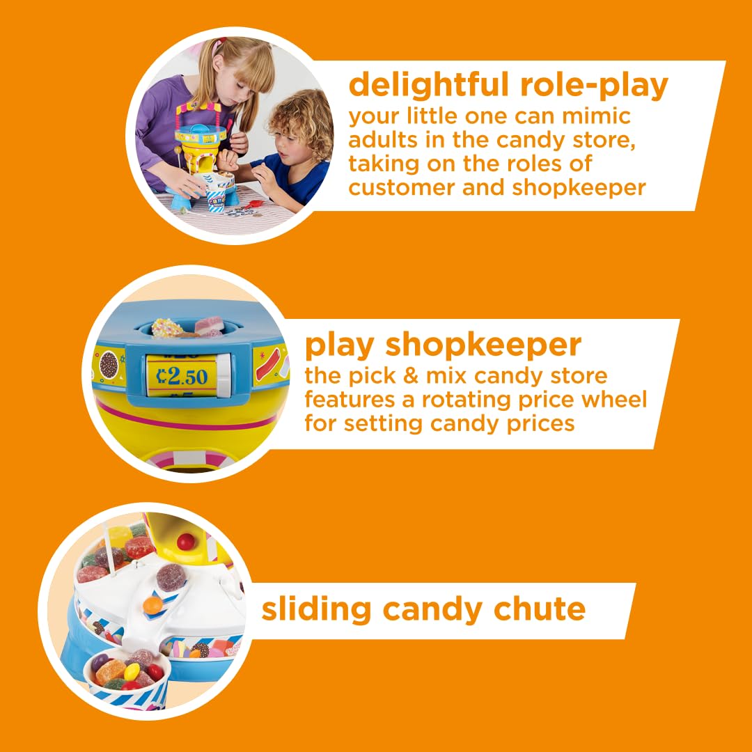 Casdon Pick & Mix Candy Store - Interactive Sweet Shop for Ages 3+ | Includes Play Money & Real Sweets 5