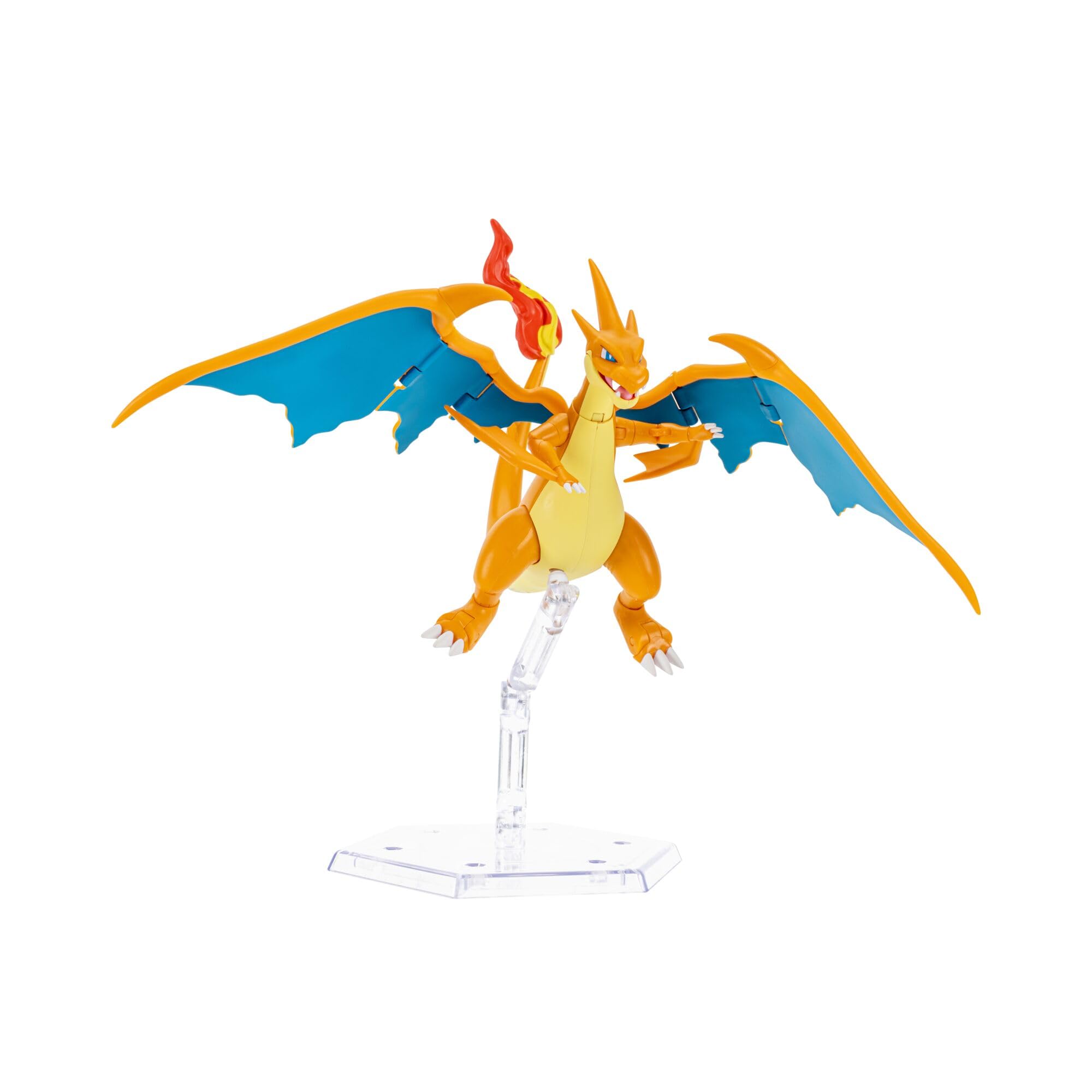 Pokémon Mega Charizard Y Action Figure - 6-Inch Super-Articulated | 15+ Points of Articulation | Classic Edition