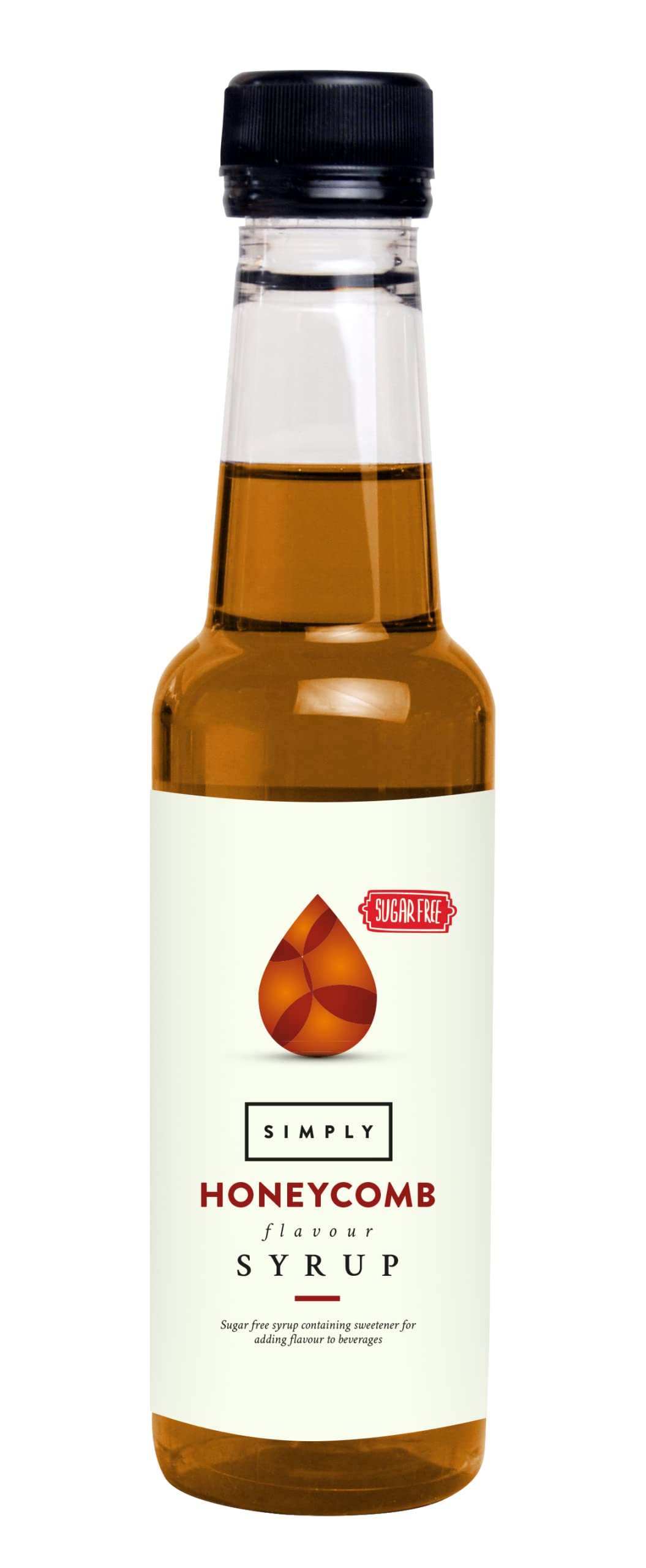 Simply – Zuckerfreier Honigwabensirup, kalorienarm, veganer und nussfreier aromatisierter Sirup
