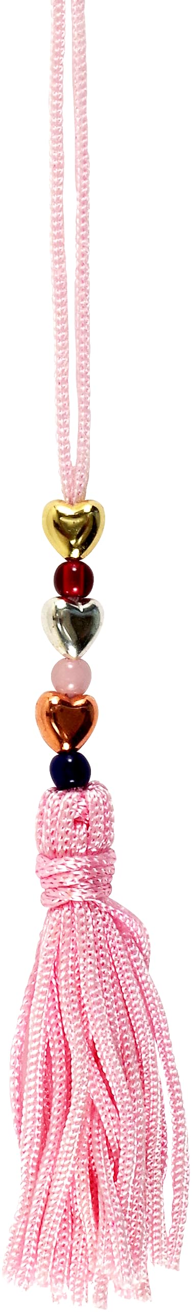 Peter Pauper Press Tree of Hearts Beaded Bookmark - Silver Foil Accents | Cardstock Ruler Back