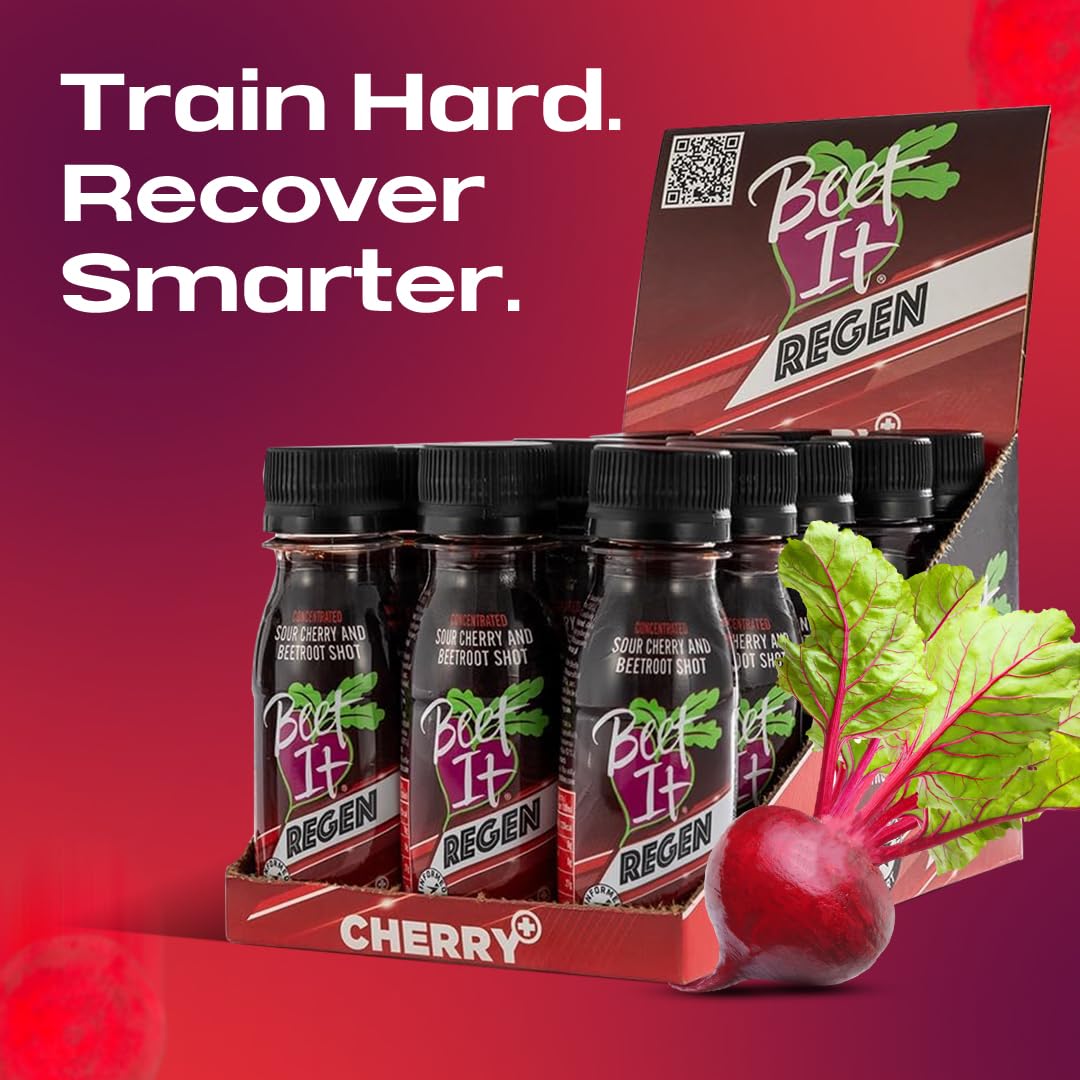 BEET IT Regen Cherry Shot - Post-Workout Recovery | 125mg Dietary Nitrates | Pack of 15 (70ml) 5