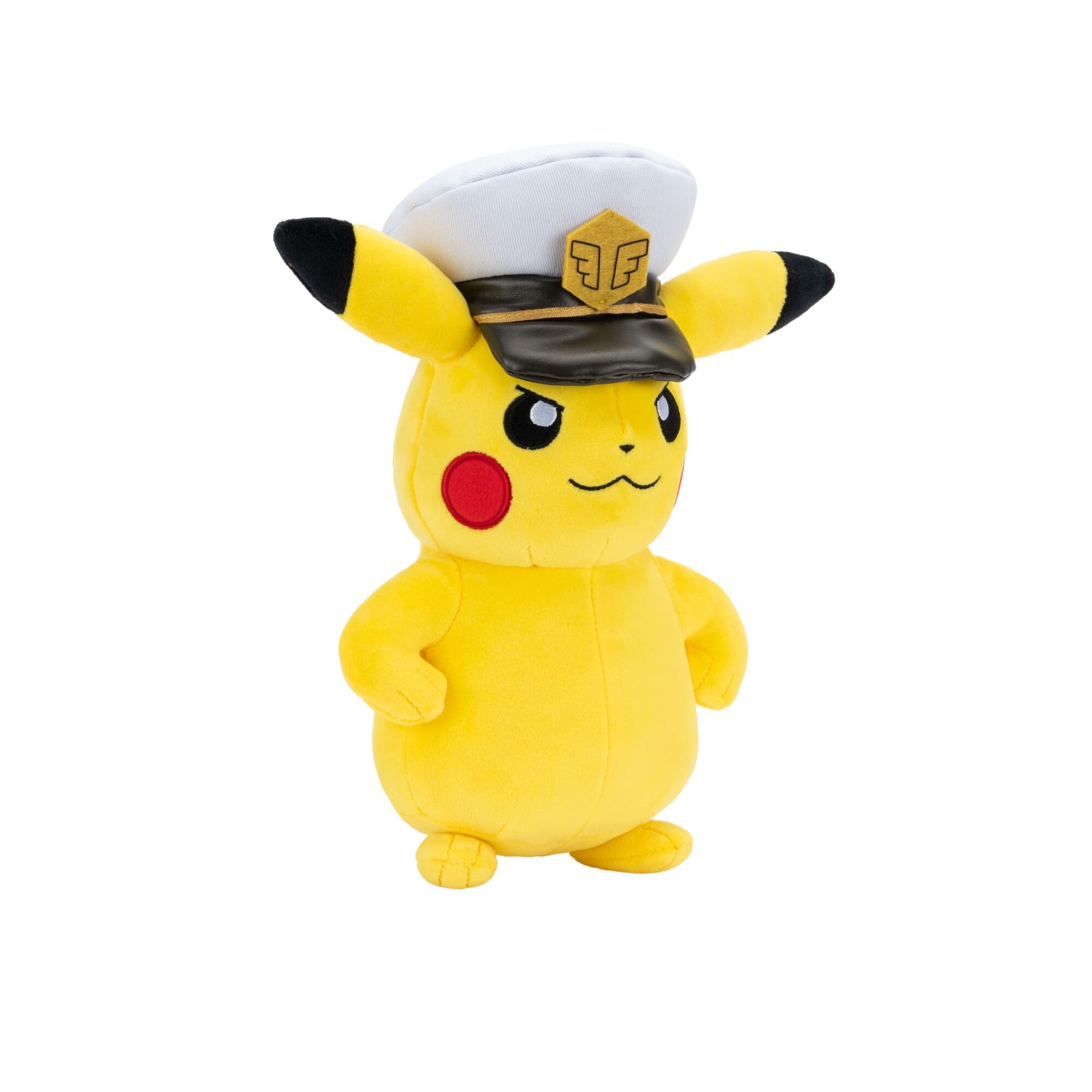 Pokémon Captain Pikachu Plush - 8-Inch Soft Polyester Stuffed Toy | Classic Edition 3