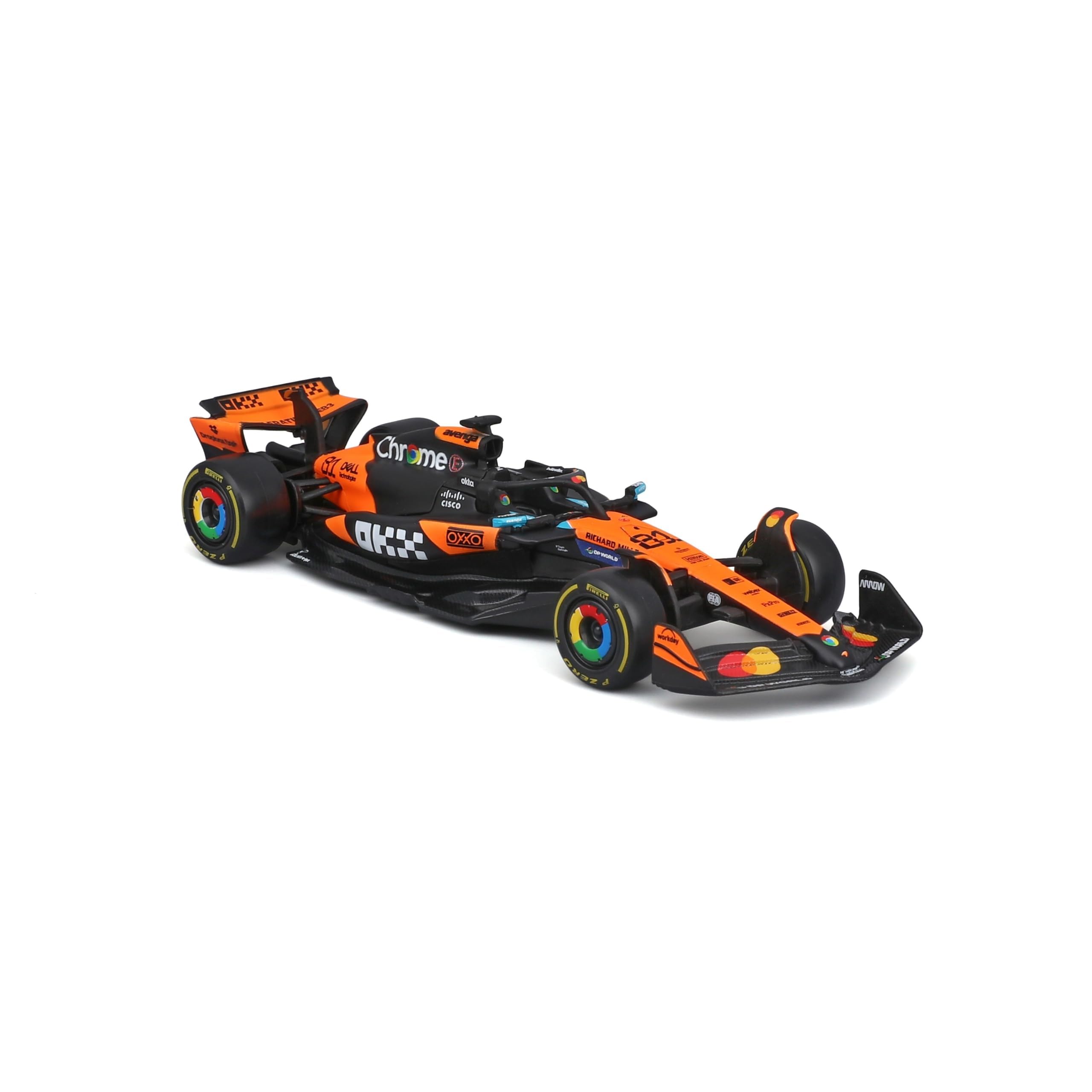 Bburago McLaren MCL39 2025 #81 Piastri 1:43 Scale Diecast Car | Papaya/Black Livery | Metal Construction 3
