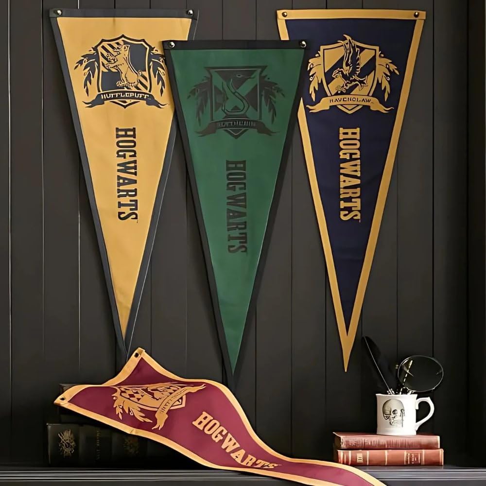 Unique Harry Potter Fabric Pennant Banners - Pack of 4 | Multicolor | 41 cm x 15 cm 3