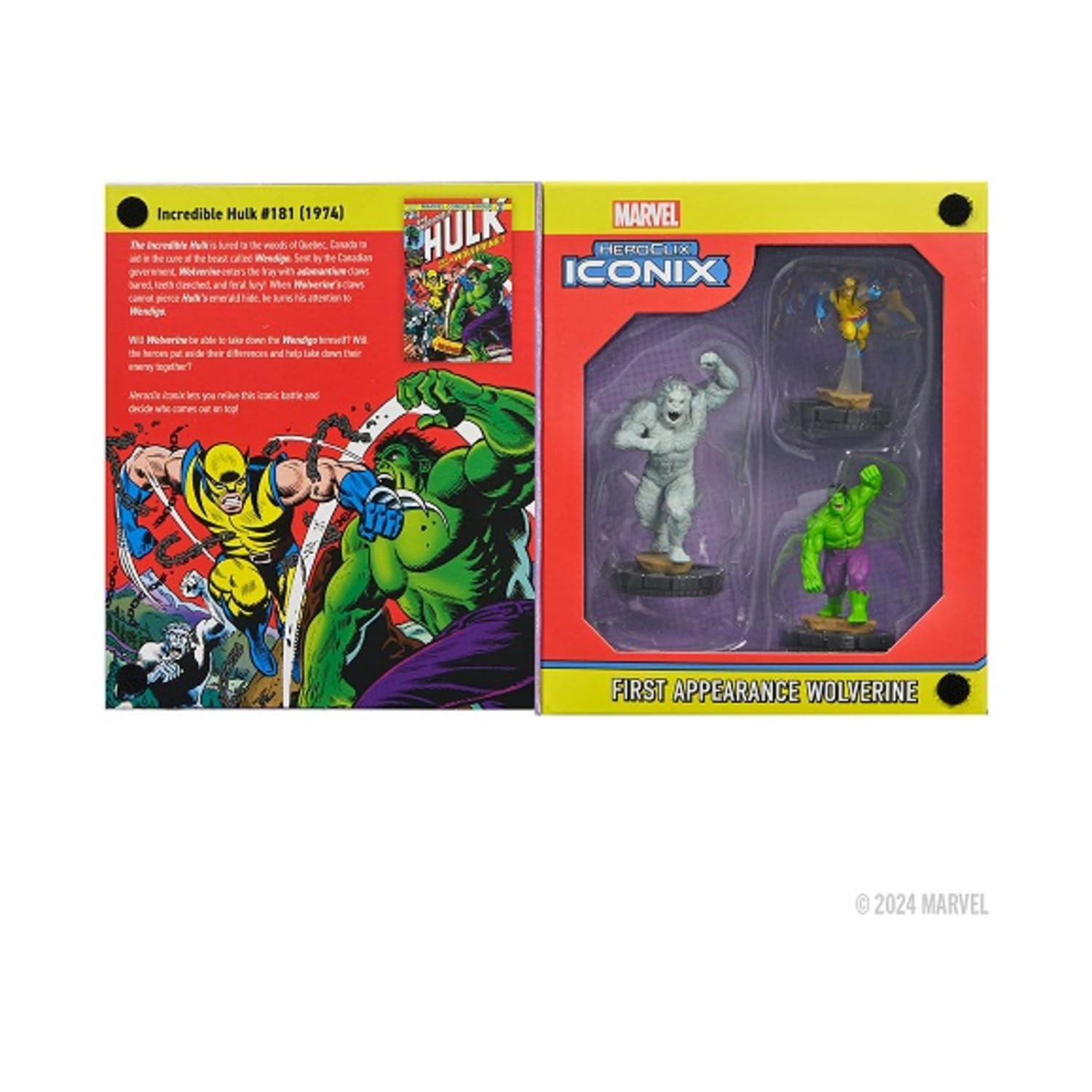 WizKids Marvel HeroClix Iconix: First Appearance Wolverine | Pre-painted Miniature Figure