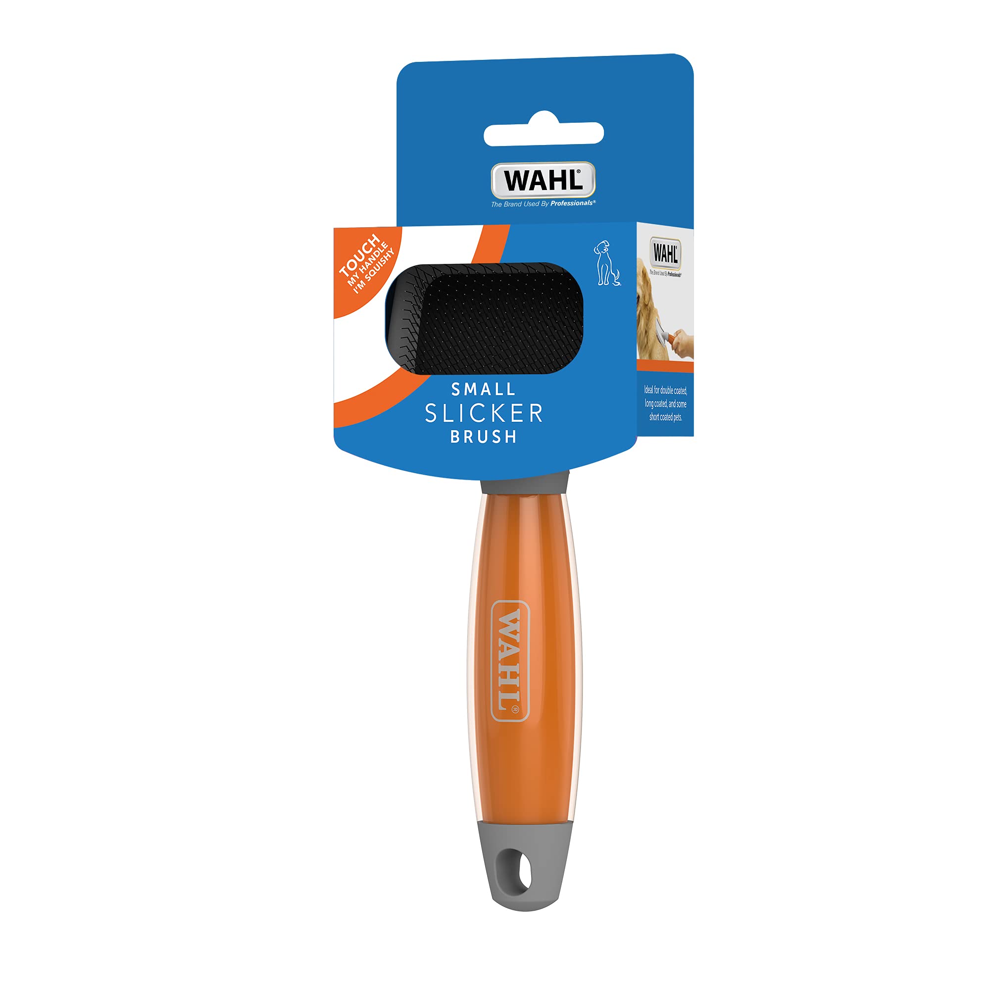Wahl Small Slicker Brush - Ergonomic Gel Handle | Removes Tangles & Debris | For Small Dogs & Cats 6