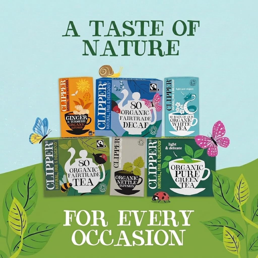 Clipper Organic Redbush Tea - 80 Caffeine Free Rooibos Teabags | 180g | Natural Antioxidants 7