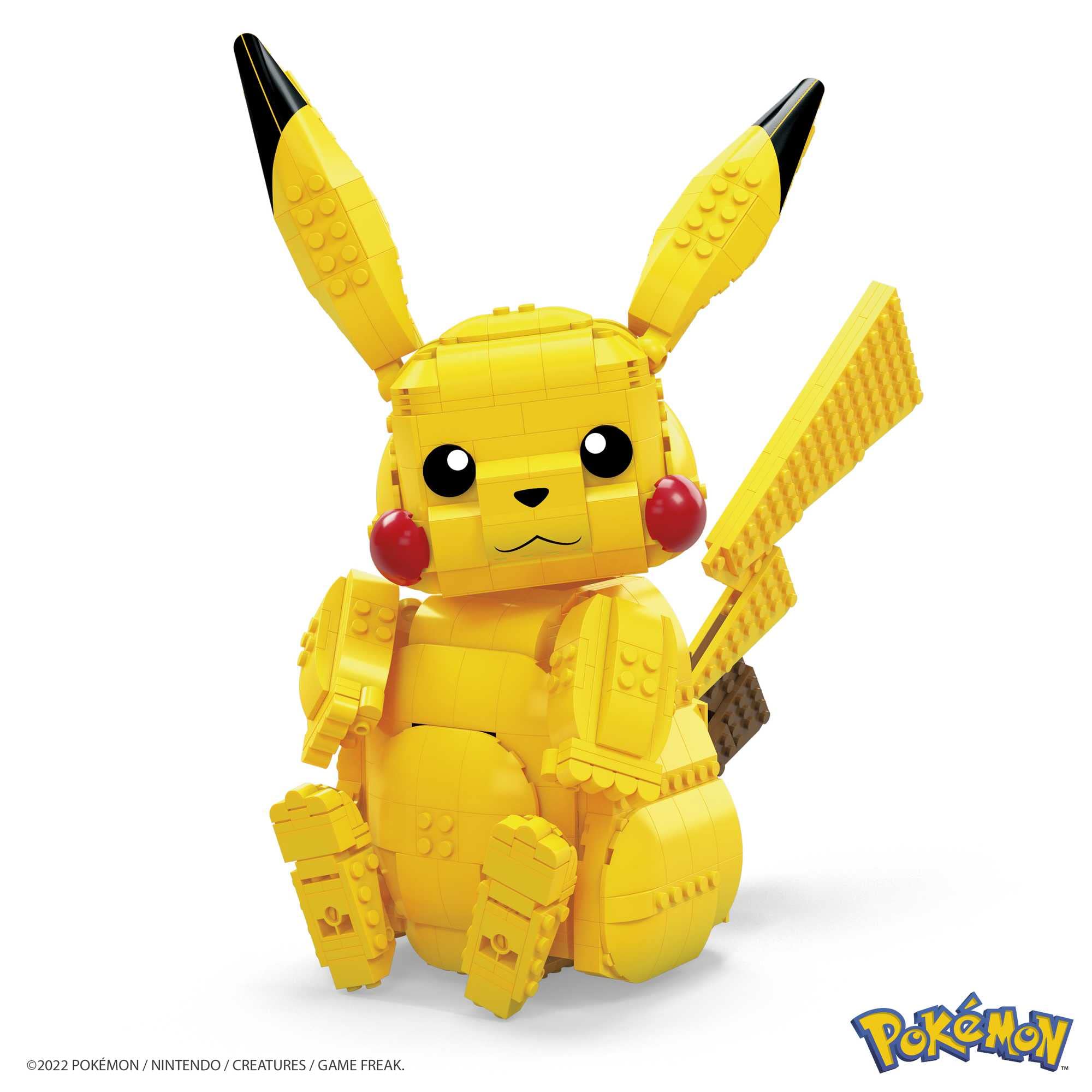 MEGA Pokémon Building Set - Jumbo Pikachu Action Figure, 825-Piece Collectible Model for Kids & Adults
