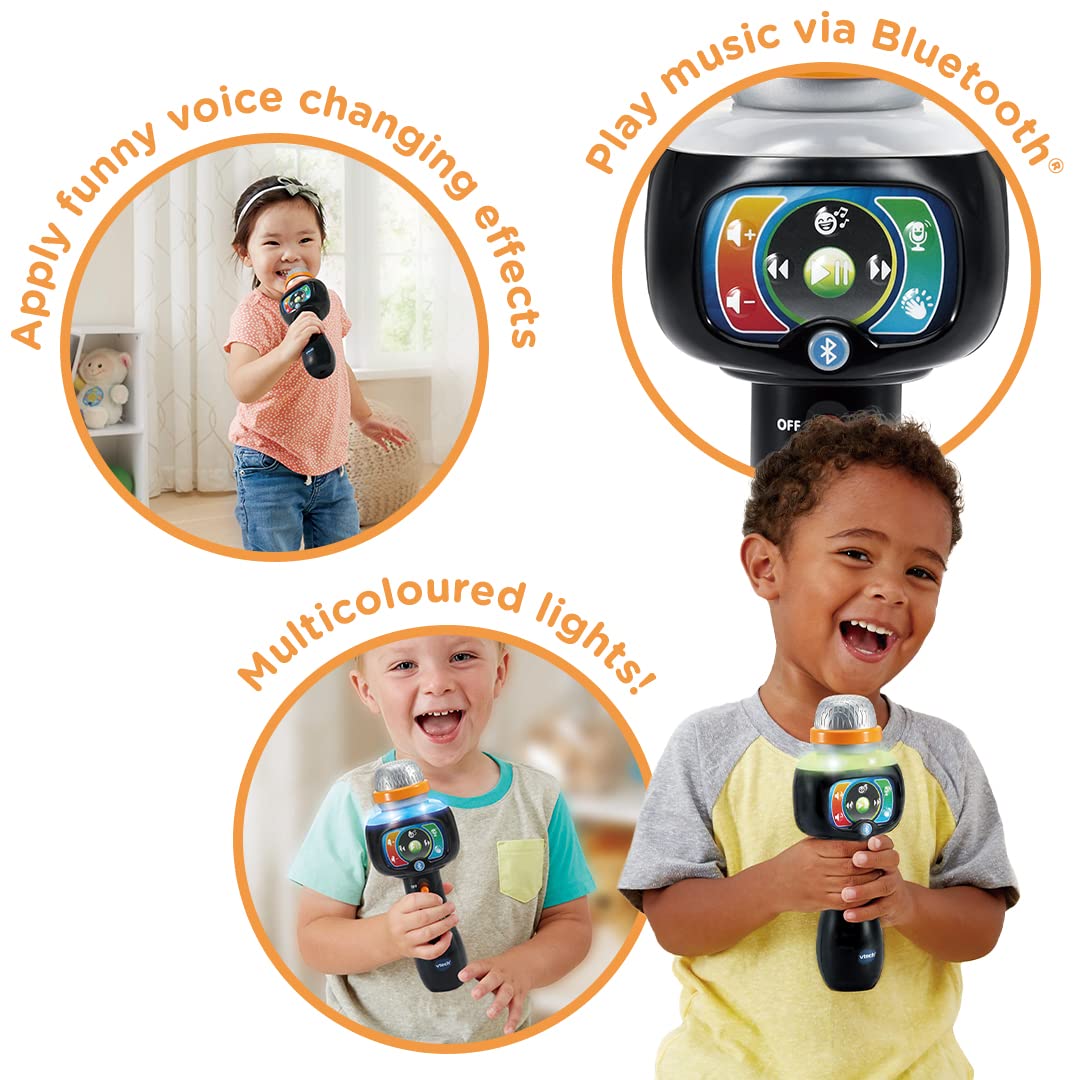 VTech Singing Sounds Microphone - Bluetooth Connectivity | 15 Songs | Voice Changer | Ages 2+ 2