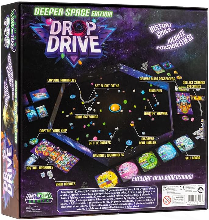 Phase Shift Games Drop Drive Deeper Space Edition Board Game 2