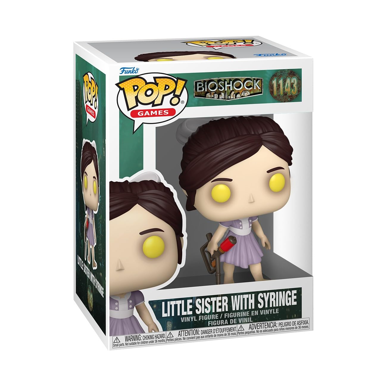 Funko POP! Games: Bioshock S3 - Little Sister with Syringe Collectable Figure | Vinyl | 3.75 in