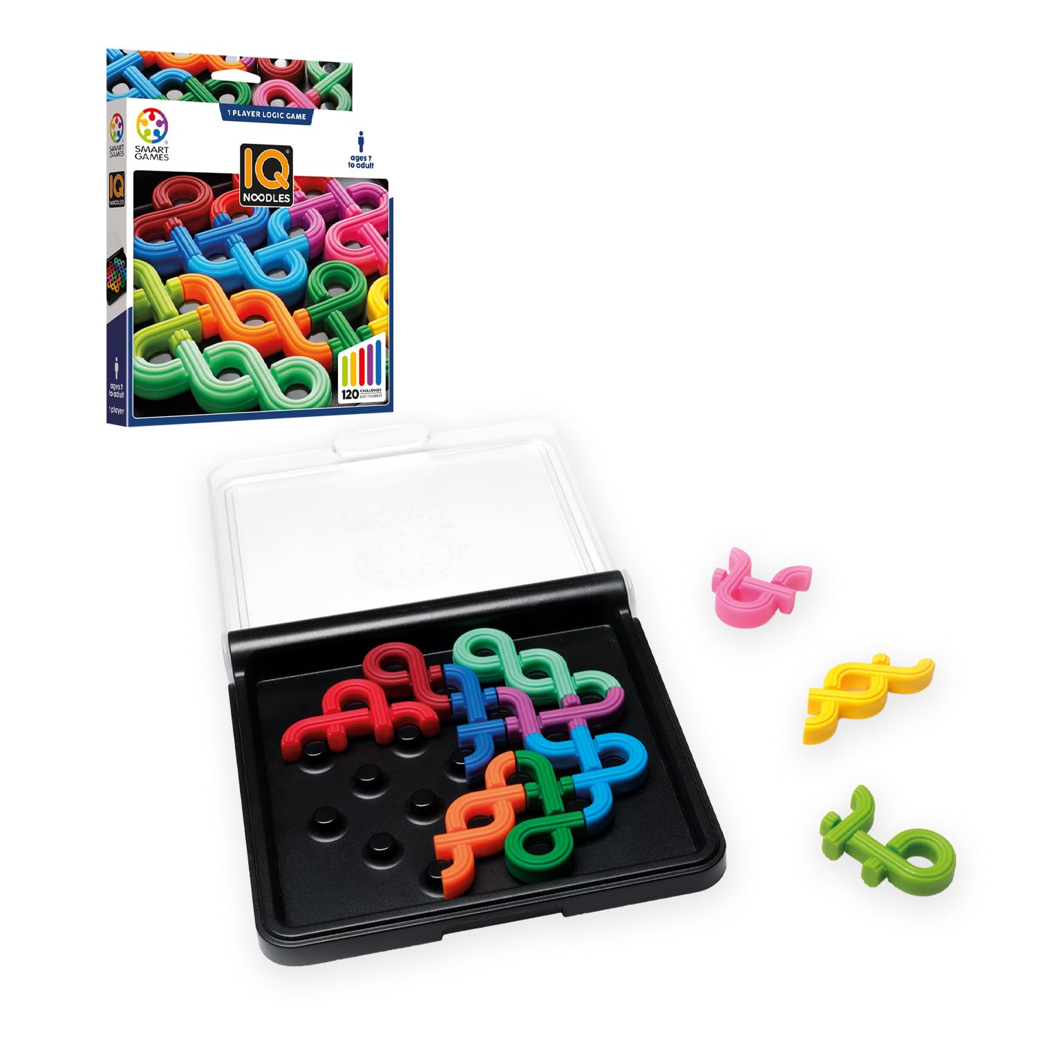 SmartGames IQ Noodles - 120 Challenges, Ages 7+, Multicoloured 2