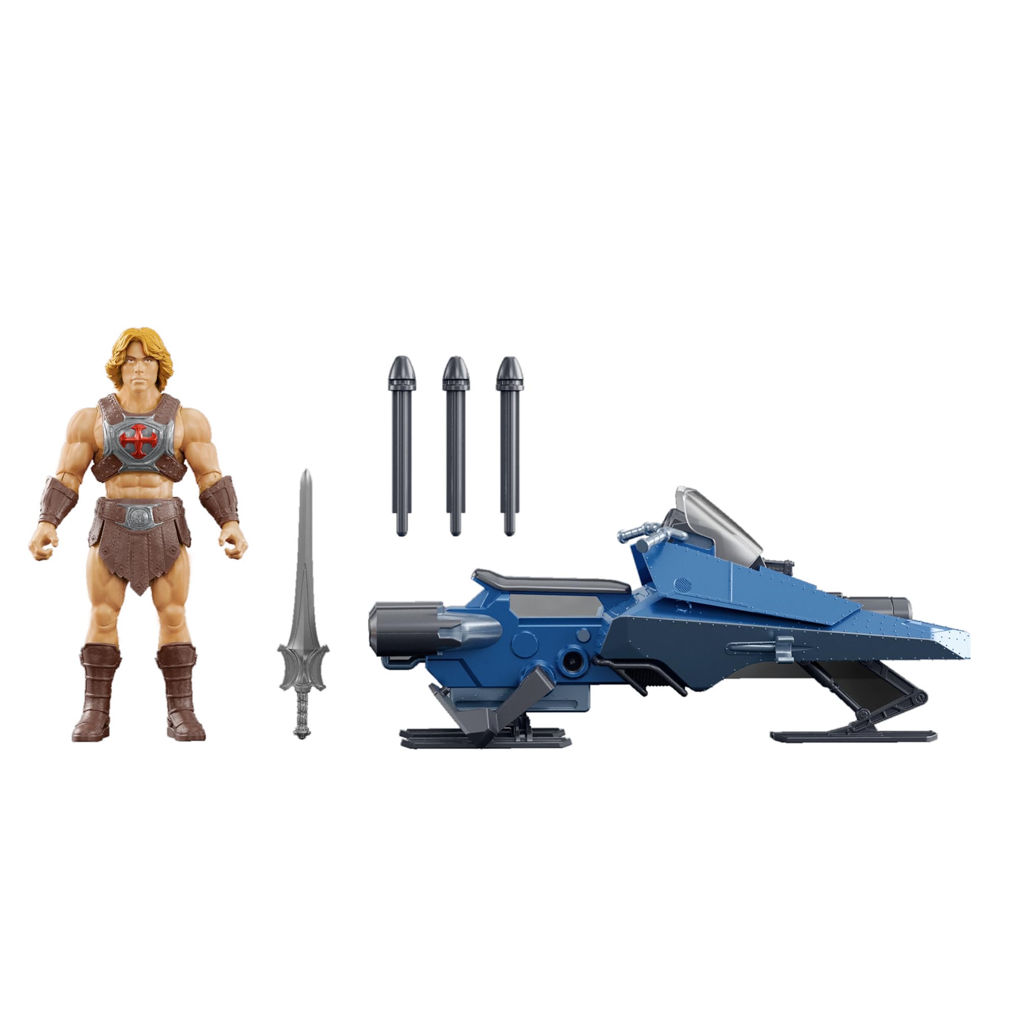 Masters of the Universe He-Man Sky Sled Vehicle & Figure Playset | 5.5-Inch Scale
