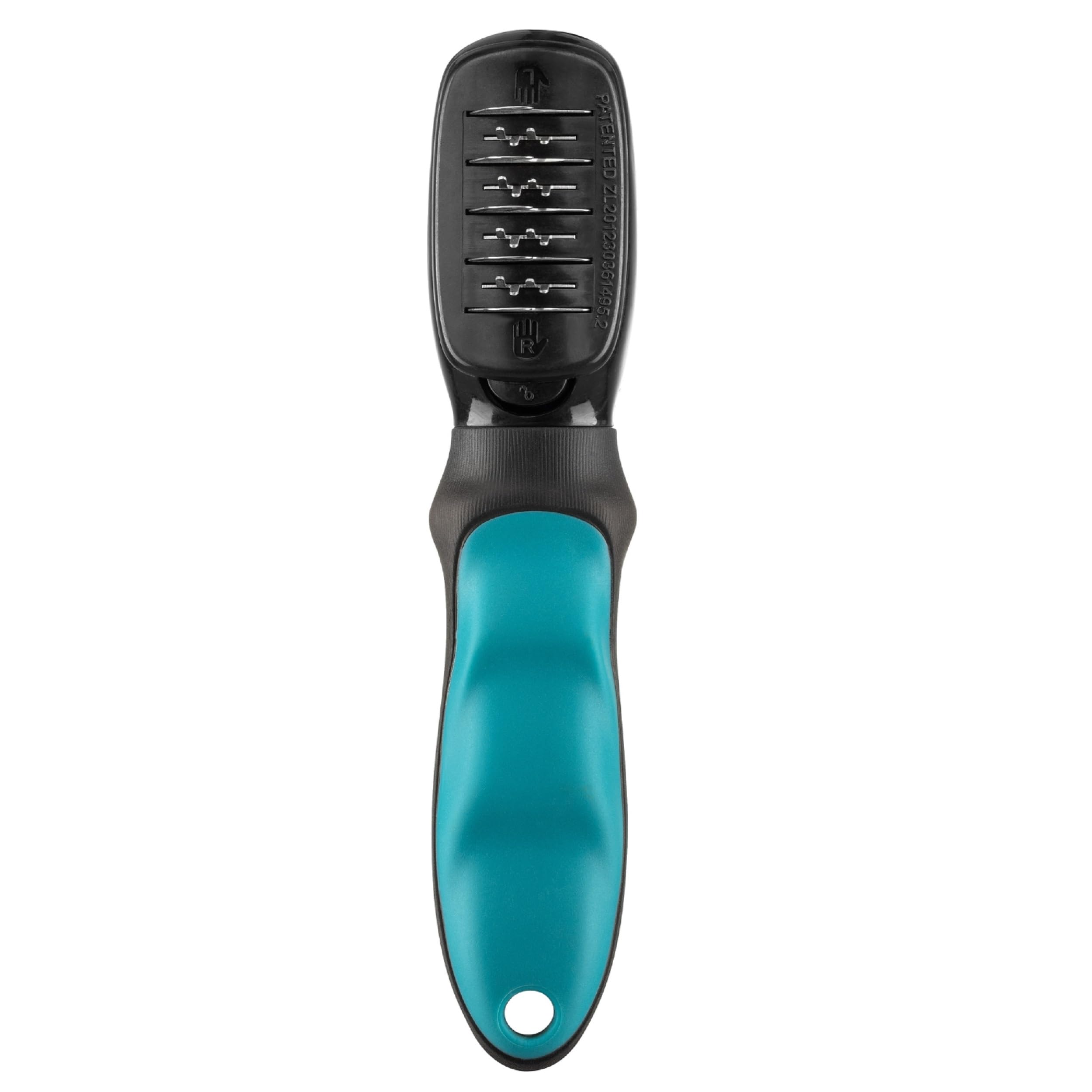 Mikki Matt Breaker Rake - De-Matting Comb Tool for Dogs & Cats | Stainless Steel Blade | Black/Teal 5