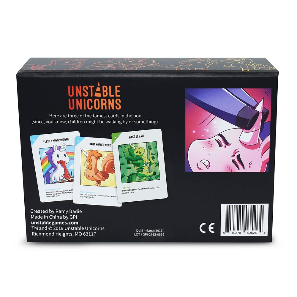 Unstable Games Unstable Unicorns NSFW Edition Card Game | Ages 21+ | 2-8 Players | 30-45 Min 3