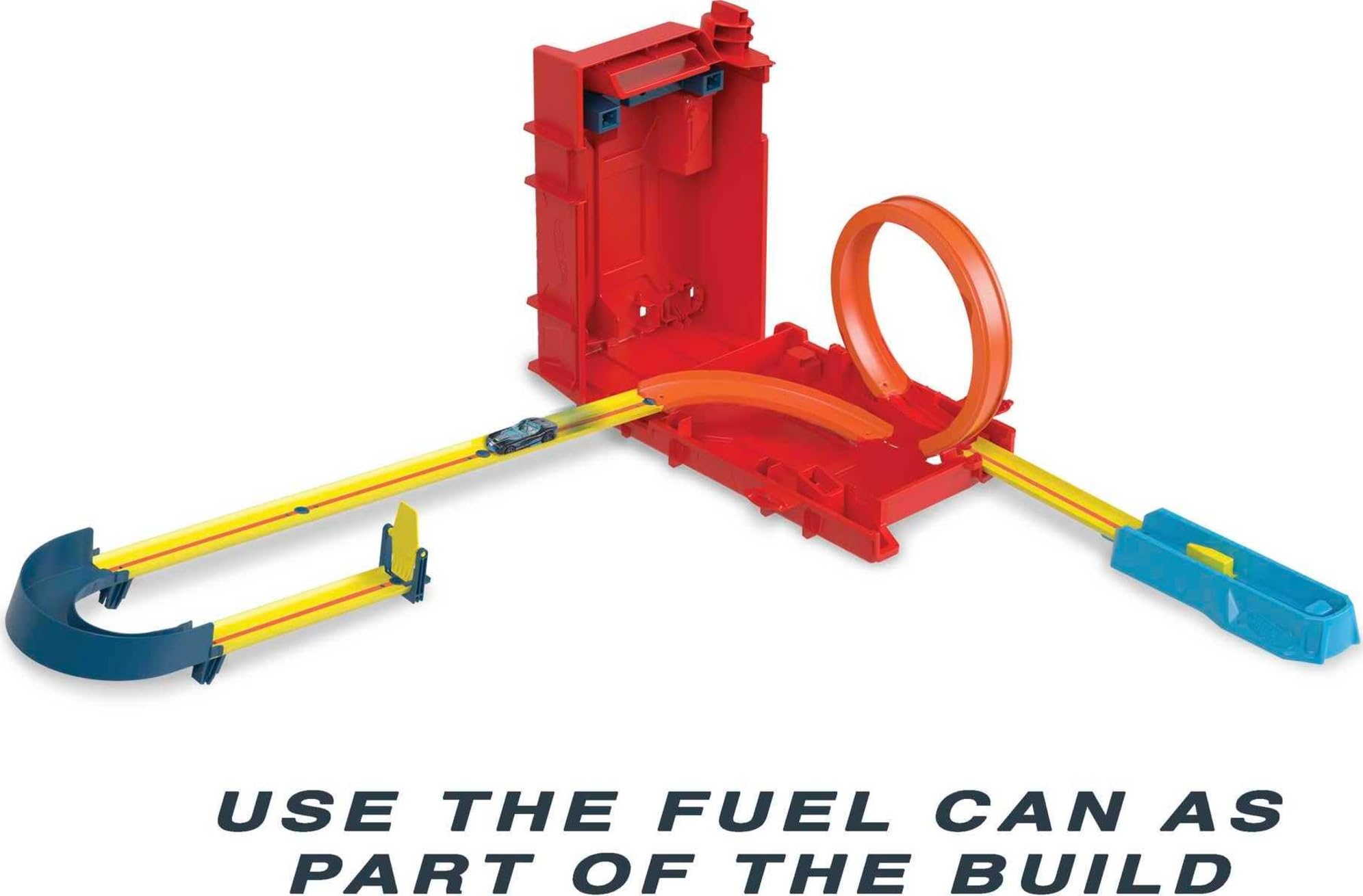 Hot Wheels Track Builder Unlimited Fuel Can Stunt Box | Includes 1 Vehicle | Ages 6+ | Model HDX78 3