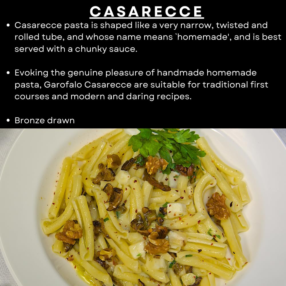 Garofalo Casarecce Dry Pasta - 100% Durum Wheat Semolina | Cooks Al Dente | 500g 3