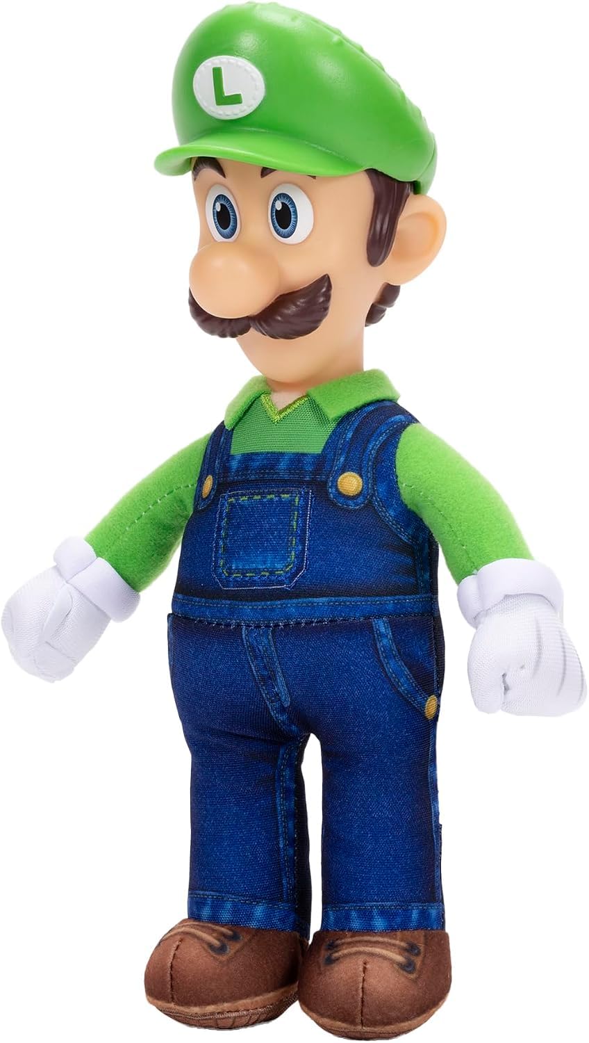 THE SUPER MARIO BROS. MOVIE Luigi Jumbo Roto Plush - 14.96 inches | Ages 3+ | Standard Edition 6