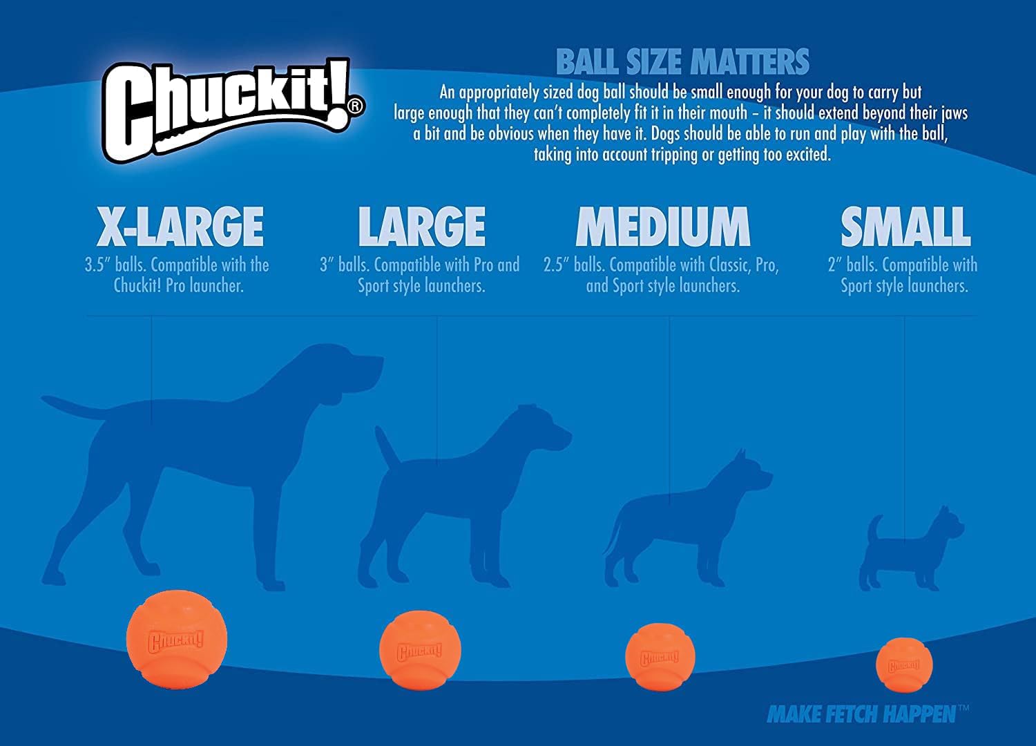 Chuckit! Fetch Ball Dog Toy - Durable Rubber, High Bounce | Medium Size, 2 Pack 6