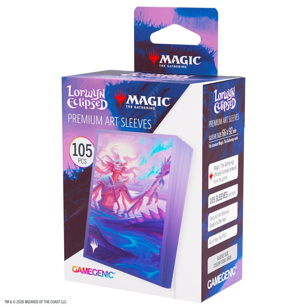 Gamegenic MTG Lorwyn Eclipsed Sleeves Eclipsed Merrow | 105 Count | Multicoloured Plastic