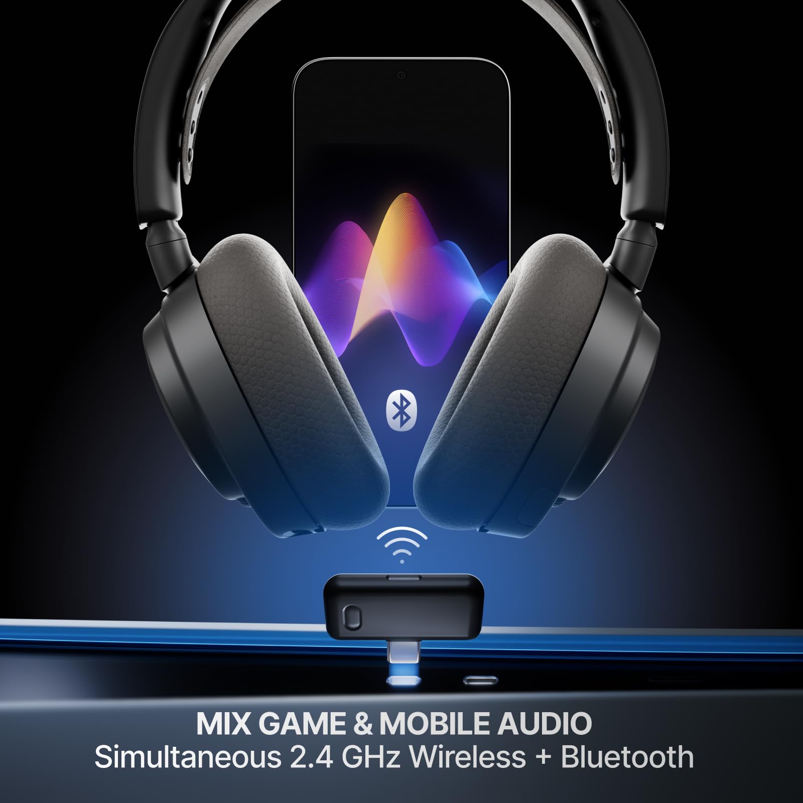 SteelSeries Arctis Nova 7P Wireless Gen 2 - PS5 Gaming Headset with 2.4GHz + Bluetooth 3