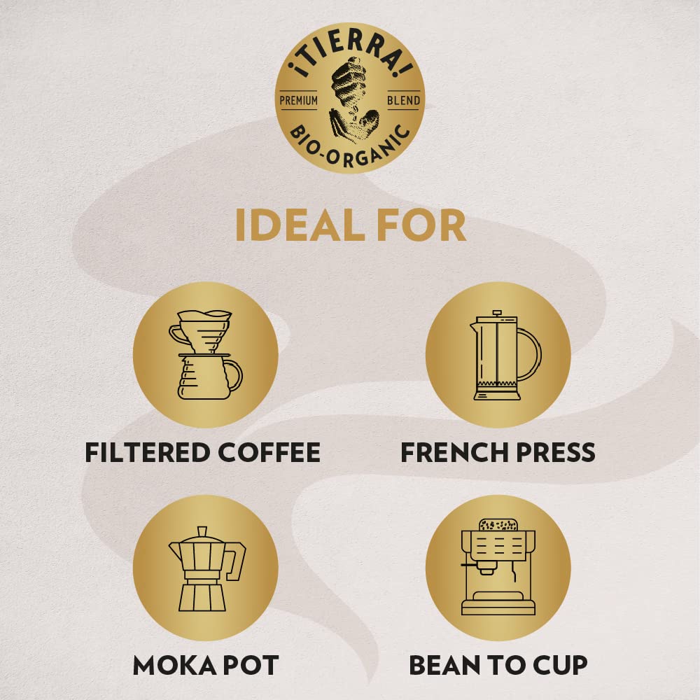 Lavazza Tierra For Planet Organic Whole Coffee Beans - 500g | Light Roast | Intensity 6/10 4
