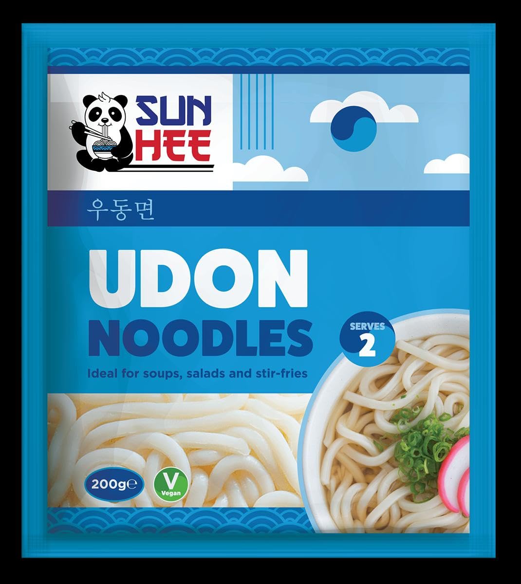 Sun Hee Udon Noodles - Thick & Chewy, Ready-to-Eat | 200g Pack of 1 1