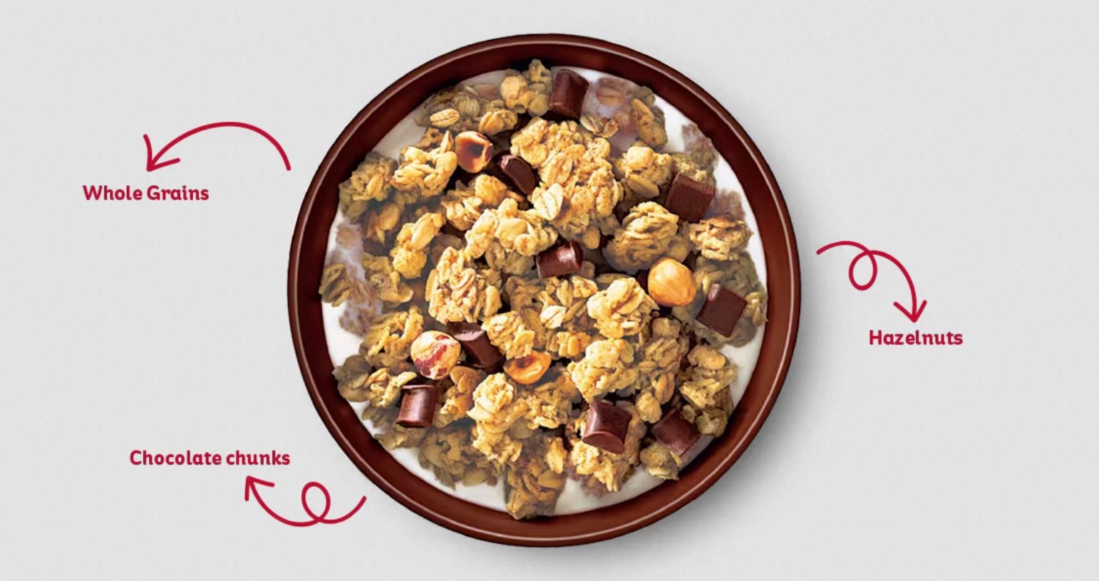 Kellogg's Crunchy Nut Haselnuss &amp; Schokolade Granola Beutel 380g 4