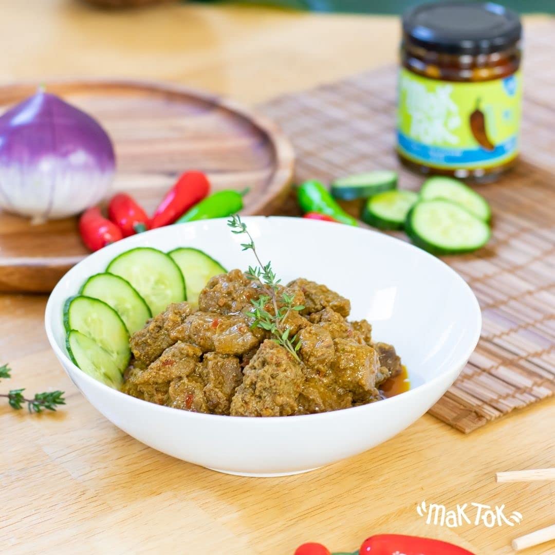 Mak Tok Rendang Chilli Paste - Authentic Malaysian Flavor | Medium Heat | 180g 3