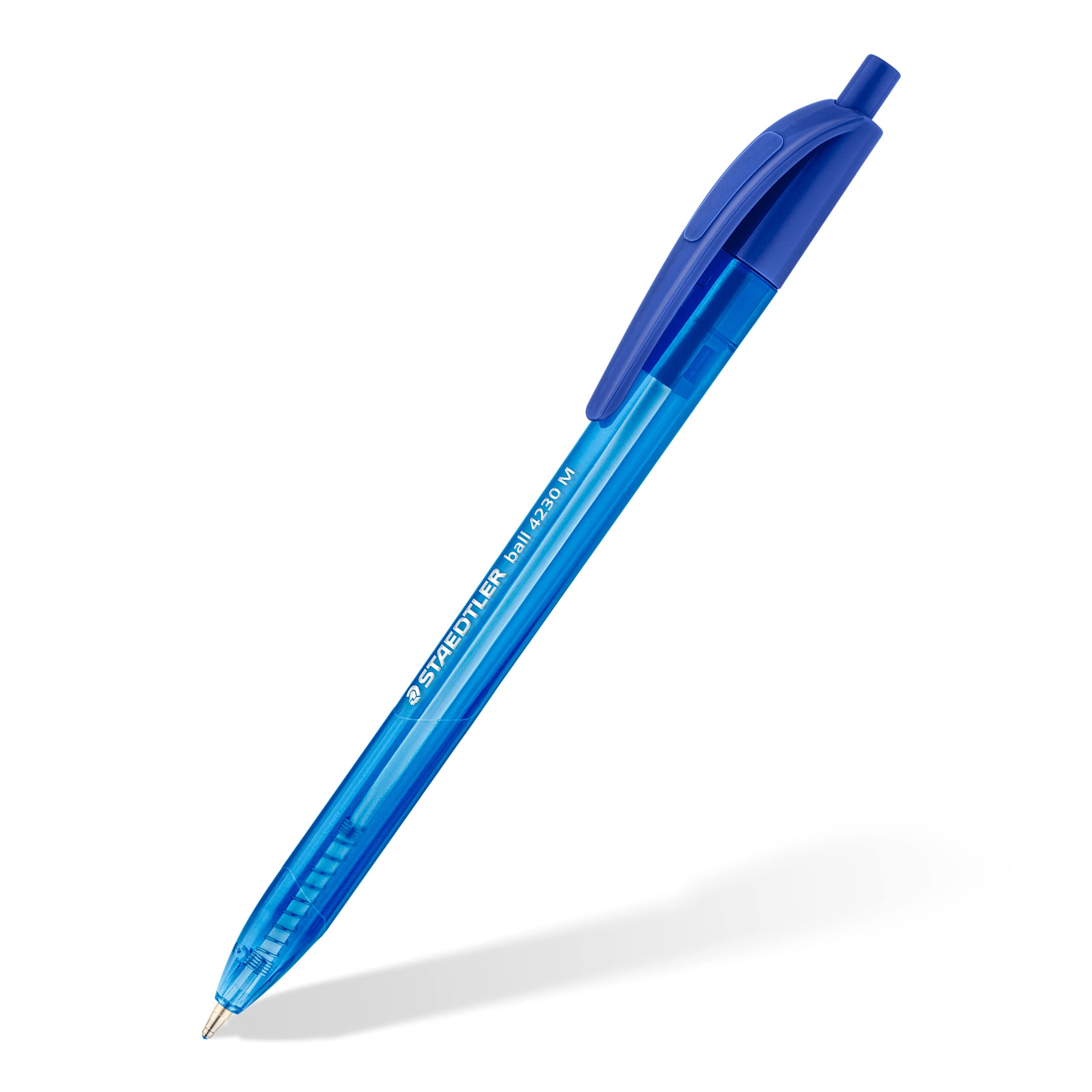 STAEDTLER 4230 M-3 Retractable Ballpoint Pen - Blue Ink | 1.0mm Medium Point | Pack of 10
